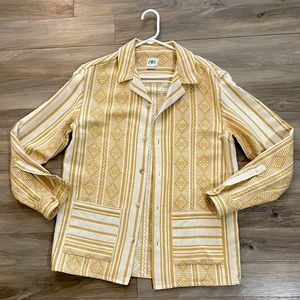 Yellow Zara Overshirt